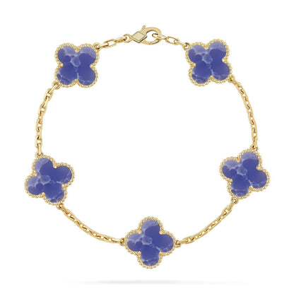 [Miro ]New CLOVER 5 MOTIF BLUE VEINS BRACELET COLLECTION