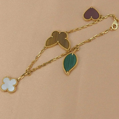 Miro LUCKY SPRING 5 MOTIF GOLD BRACELET