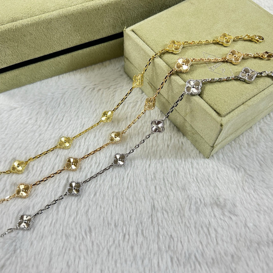 [Miro ]New CLOVER 6 MOTIF LASER BRACELET