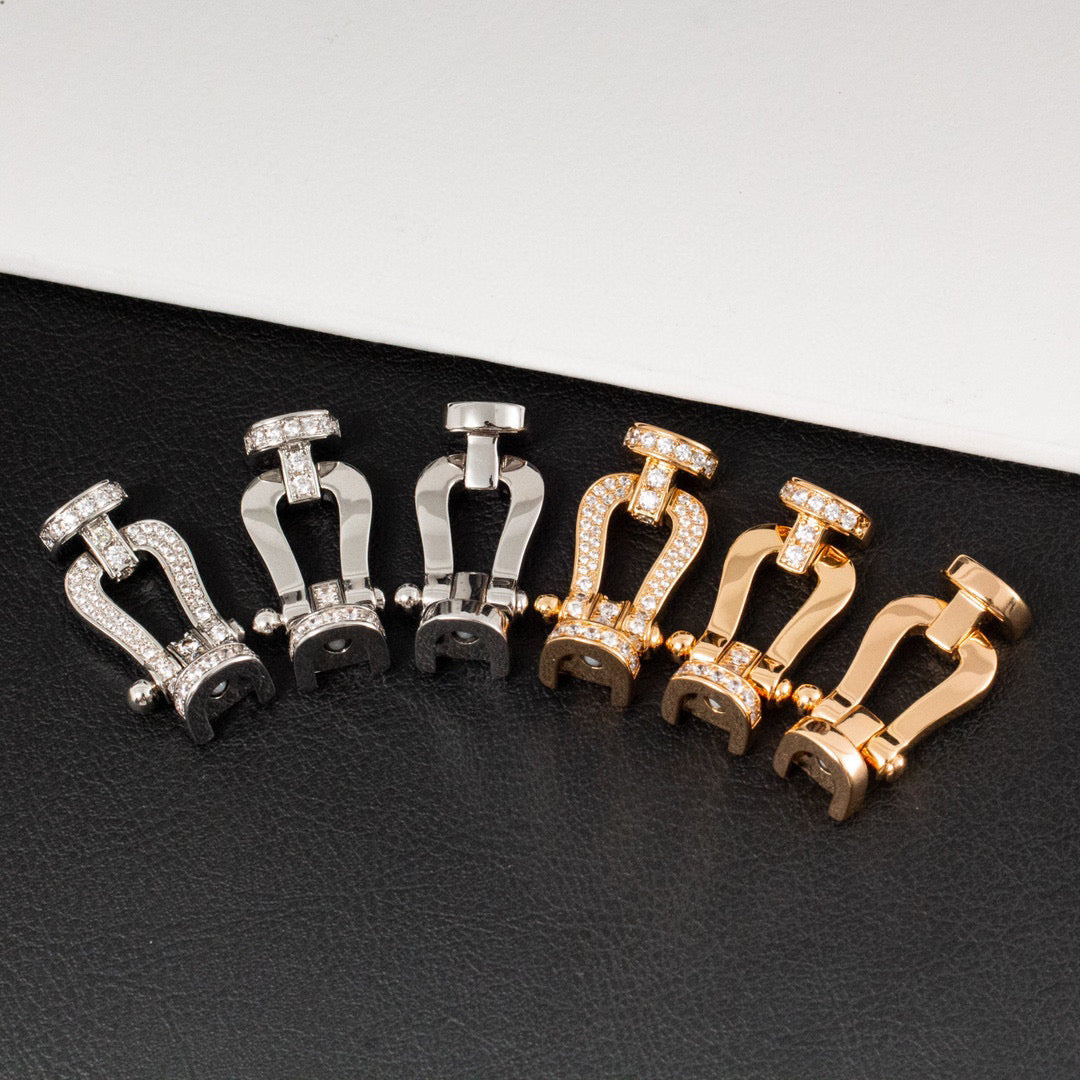 Miro FORCE LARGE HORSESHOE FULL DIAMOND BRACELET GOLD
