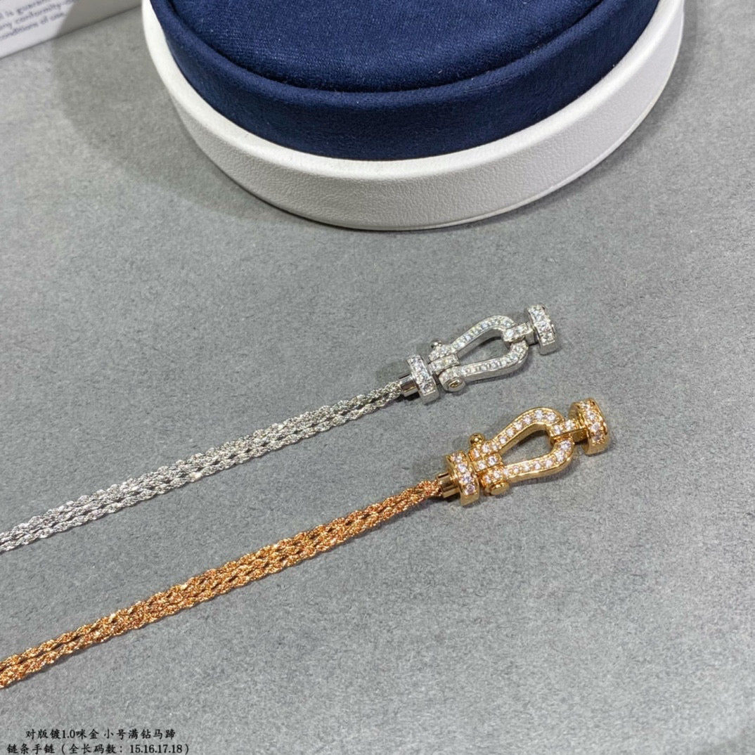 Miro FORCE SMALL HORSESHOE  DIAMOND CHAIN ROPE BRACELET