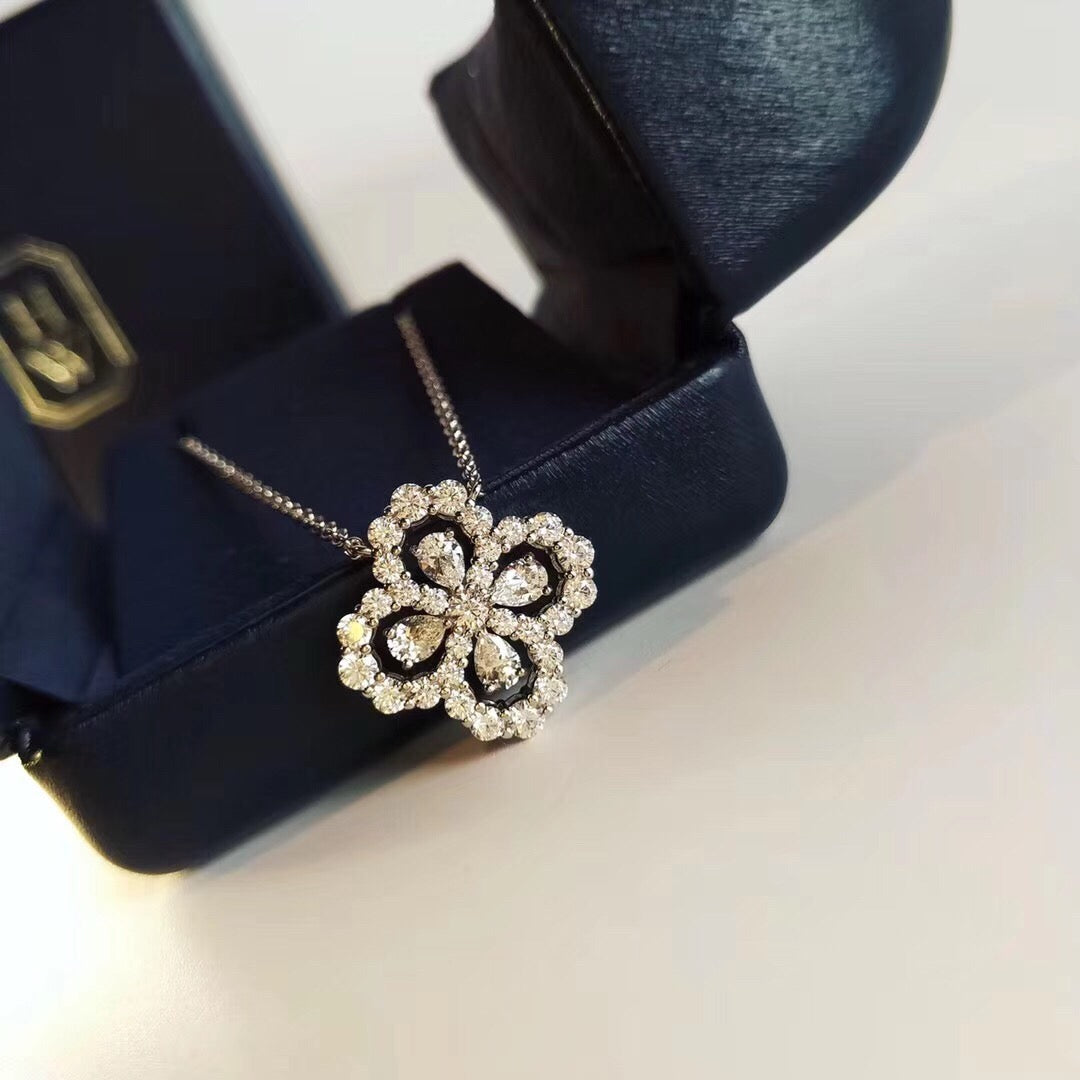 Miro LOOP NECKLACE FULL MOTIF DIAMOND 16MM MULTIPLE COLORS