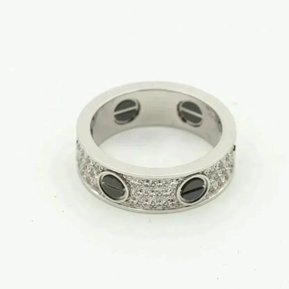 Miro LOVE RING 5.5MM DIAMONDS PAVED CERAMIC