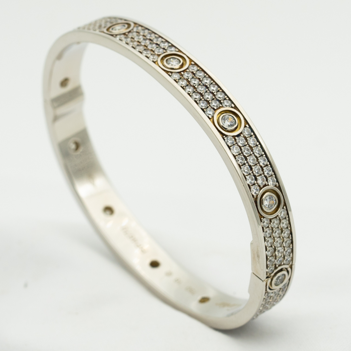Miro LOVE BRACELET 6.1MM DIAMOND-PAVED 10 BIG DIAMONDS