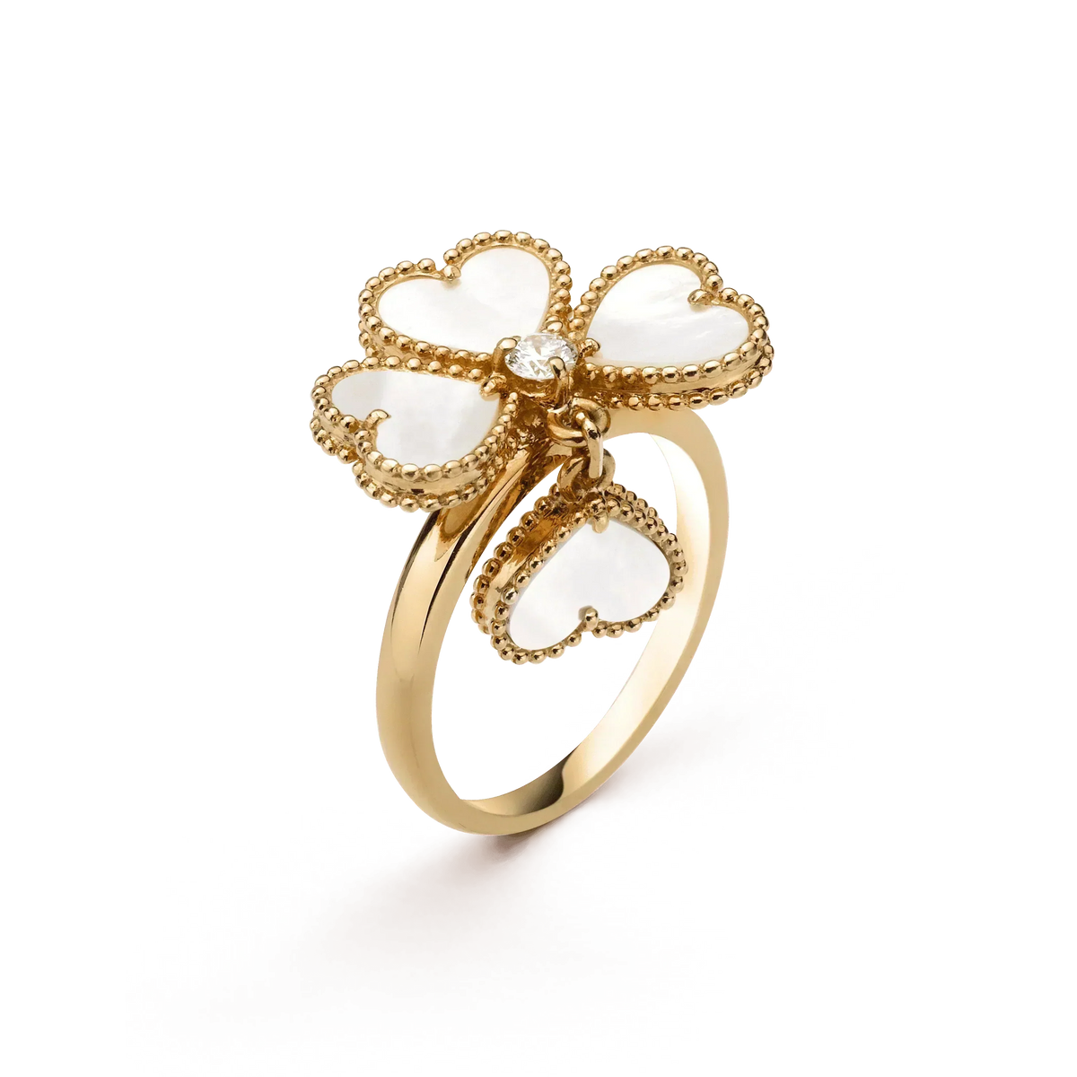 Miro SWEET CLOVER WHITE MOP RING