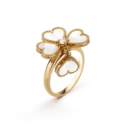Miro SWEET CLOVER WHITE MOP RING