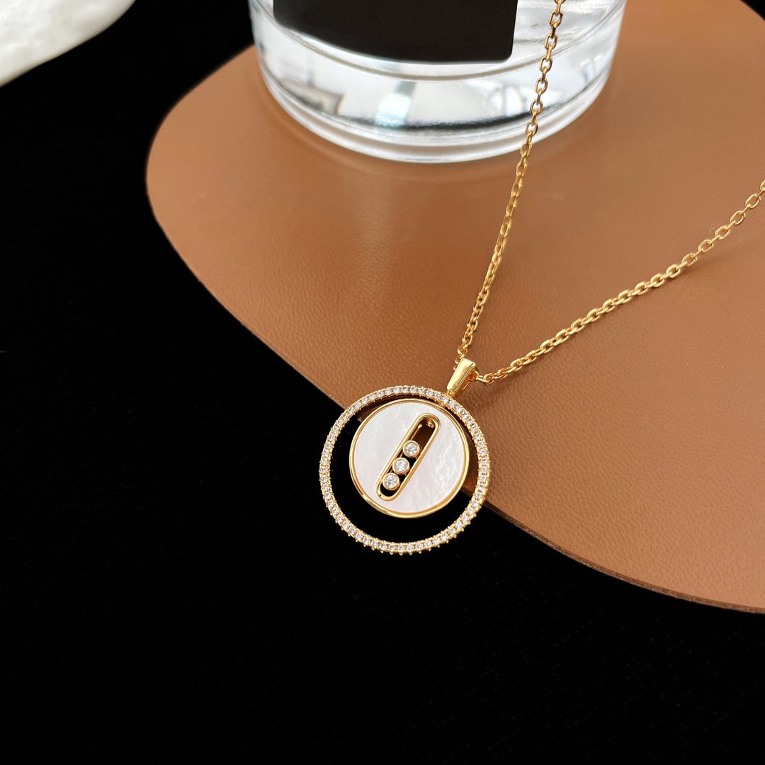 [Miro ]Miro  MOVE MM NACRE BLANCHE DIAMOND NECKLACE