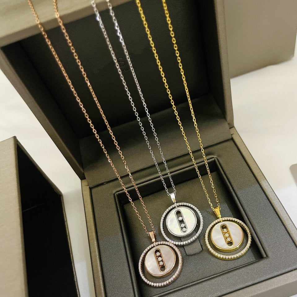 [Miro ]Miro  MOVE MM NACRE BLANCHE DIAMOND NECKLACE