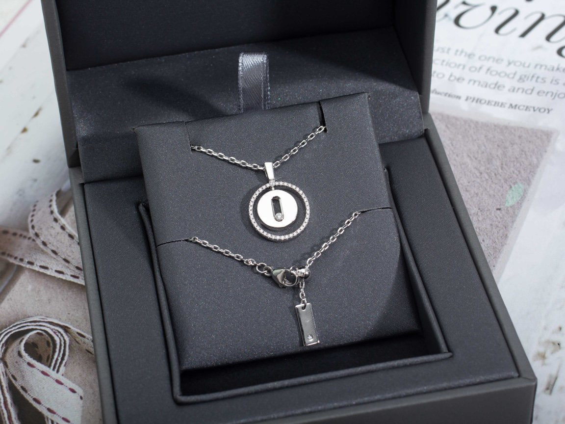 [Miro ]Miro  MOVE PM NECKLACE SILVER DIAMOND