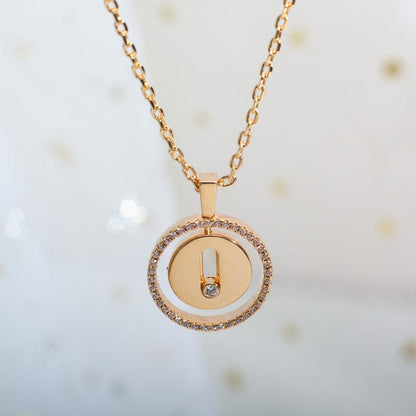 [Miro ]Miro  MOVE PM NECKLACE PINK GOLD DIAMOND