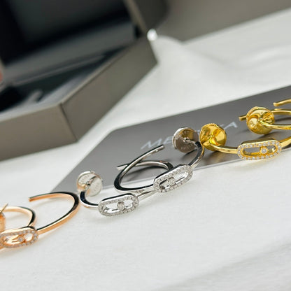 [Miro ]CREOLES MOVE UNO PM DIAMOND EARRINGS