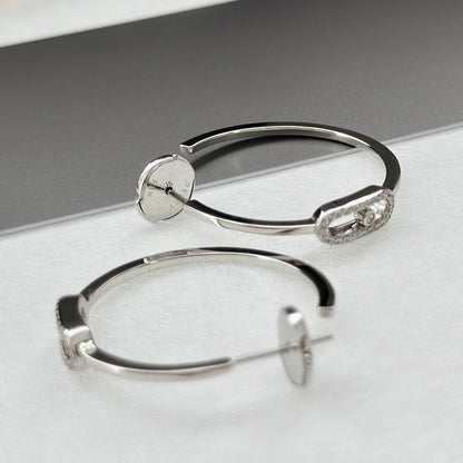 [Miro ]CREOLES MOVE UNO PM DIAMOND EARRINGS