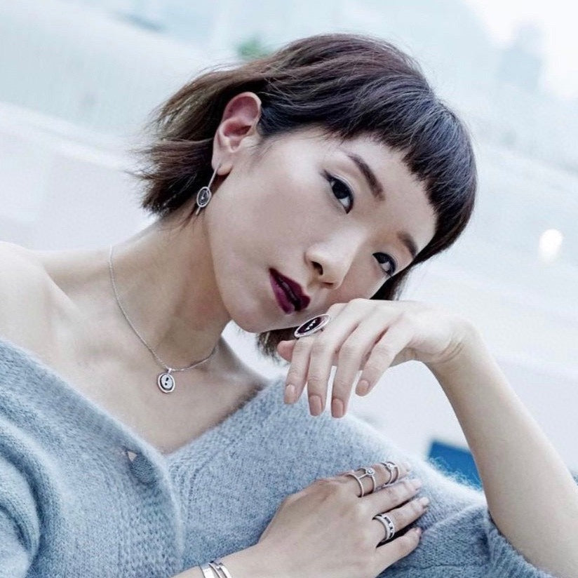 [Miro ]Miro  MOVE ARROW PINK GOLD DIAMOND EARRINGS