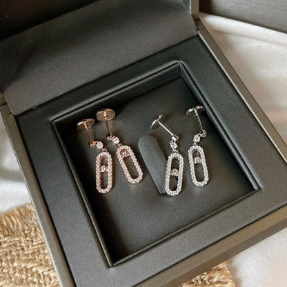 [Miro ]DORMEUSES MOVE UNO DIAMOND EARRINGS