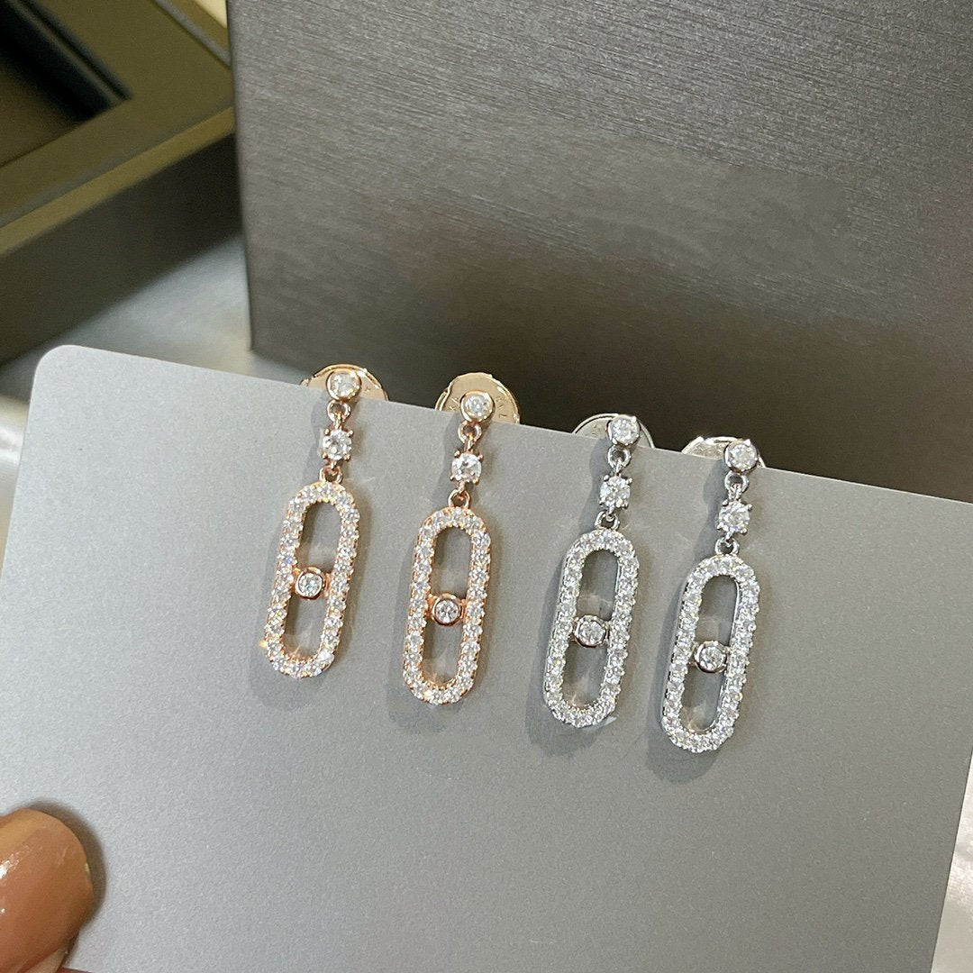 [Miro ]DORMEUSES MOVE UNO DIAMOND EARRINGS