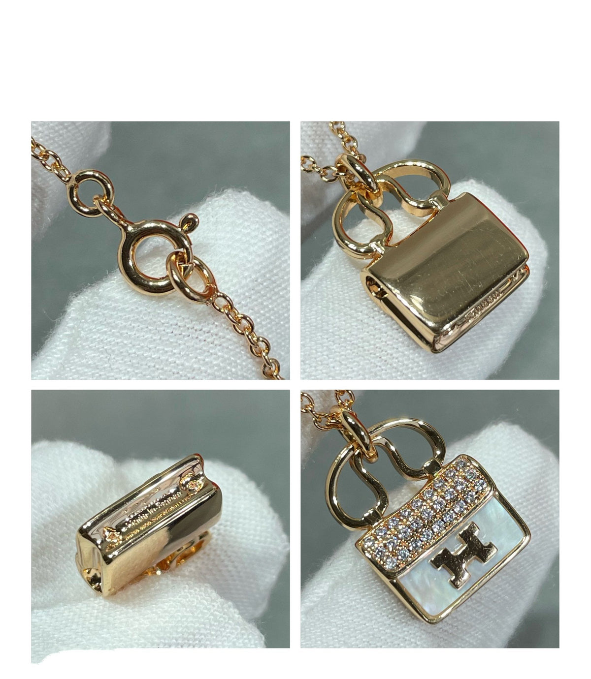Miro H CIRCE MOISSANITE PENDANT NECKLACE GOLD