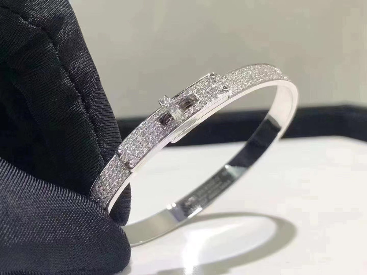 Miro HM KELLY BRACELET IN SILVER AND FULL PAVE DIAMOND