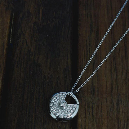 Miro AMULETTE SILVER FULL DIAMOND NECKLACE
