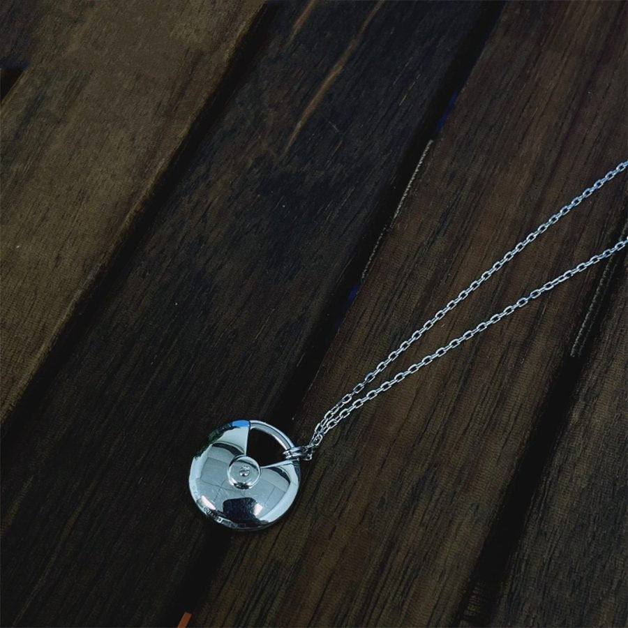 Miro AMULETTE SILVER FULL DIAMOND NECKLACE