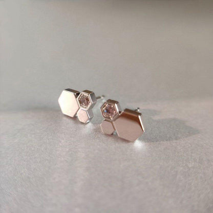 Miro BEE LOVE SILVER DIAMOND EARRINGS