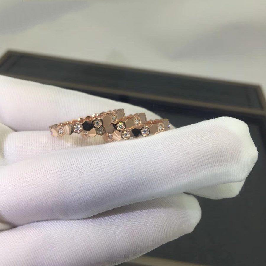Miro BEE LOVE RING PINK GOLD DIAMOND