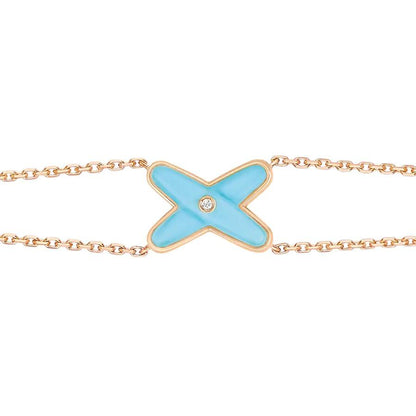 Miro JEUX ブレスレット ターコイズ ピンクゴールド 1ダイヤモンド