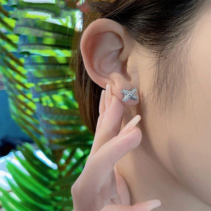 Miro JEUX DE SILVER DIAMOND EARRINGS