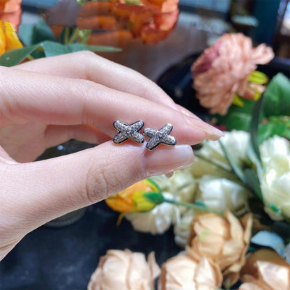 Miro JEUX DE SILVER DIAMOND EARRINGS