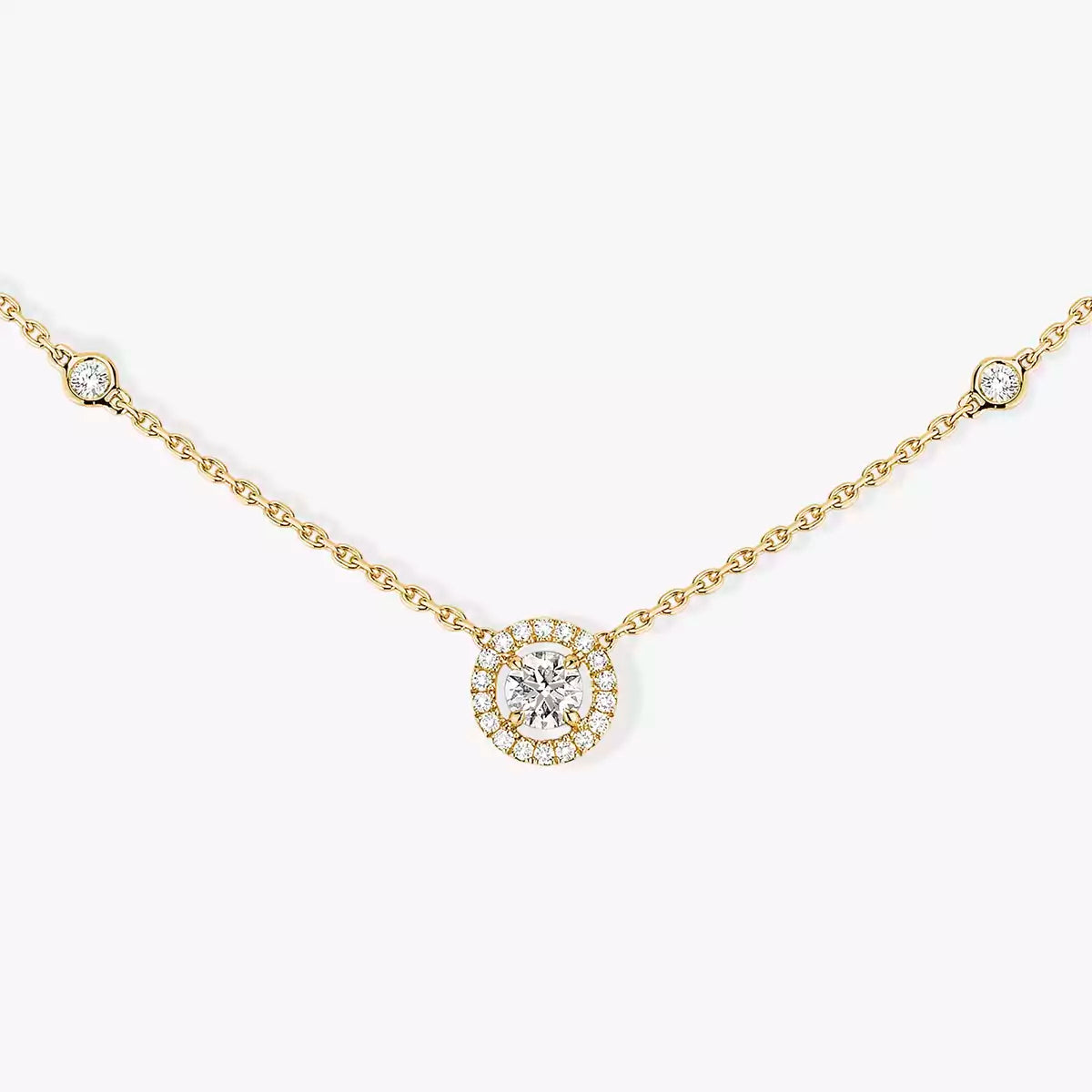 [Miro ]Diamond Necklace 0,20ct Brilliant Shape Joy