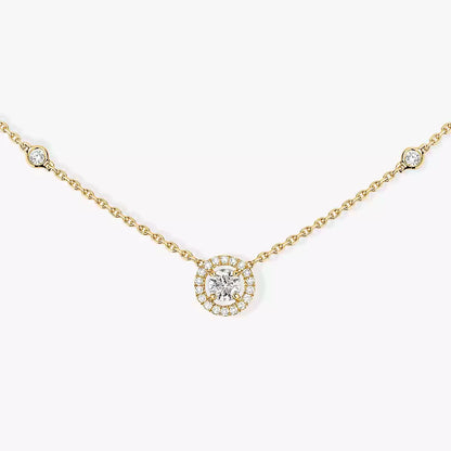 [Miro ]Diamond Necklace 0,20ct Brilliant Shape Joy