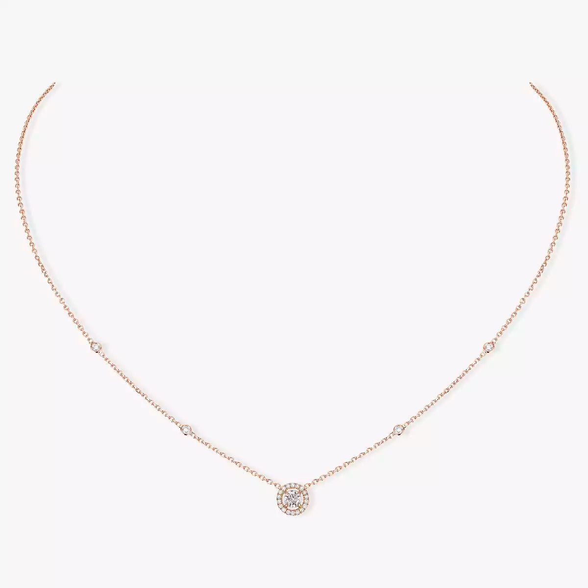 [Miro ]Diamond Necklace 0,20ct Brilliant Shape Joy