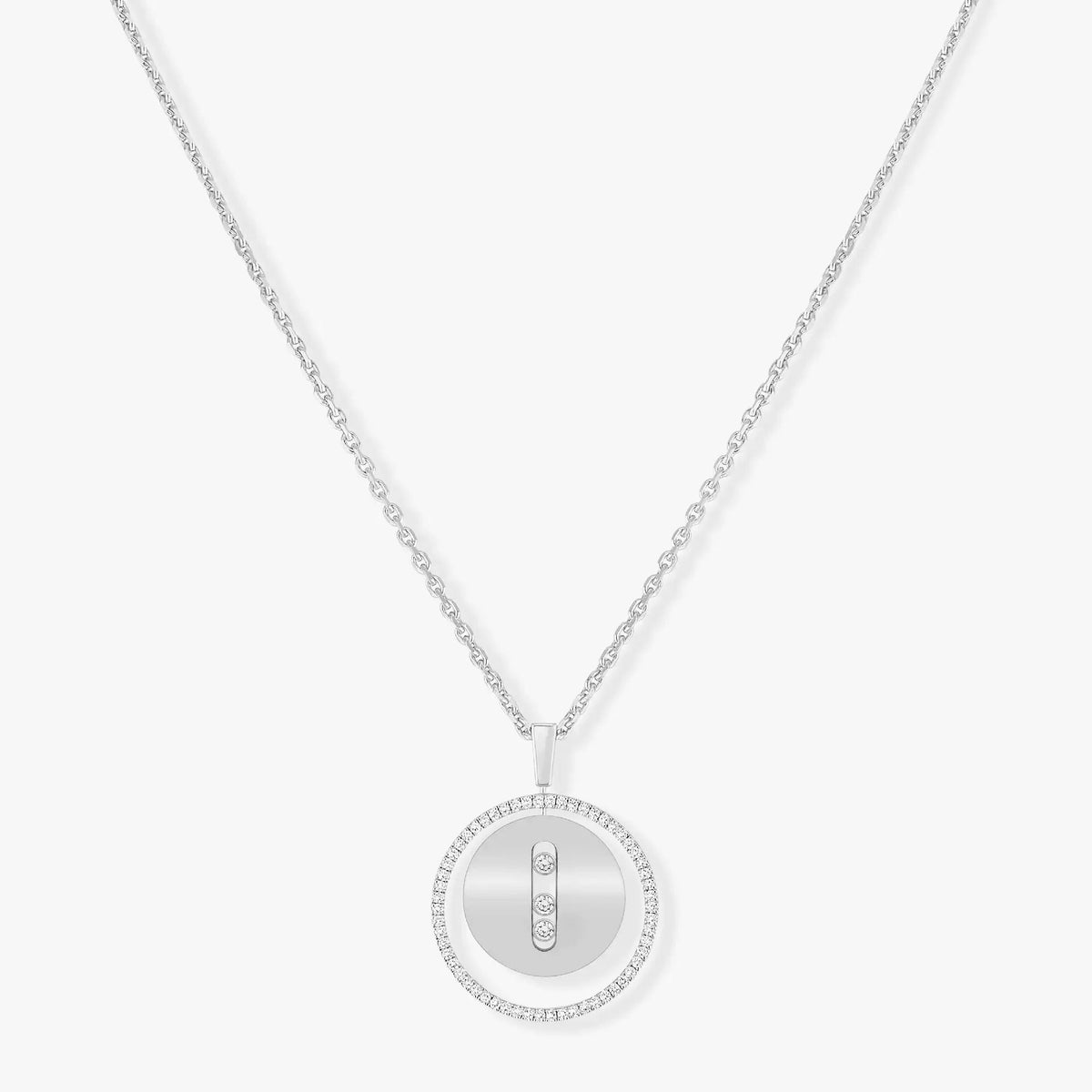 [Miro ]Miro  MOVE MM SILVER DIAMOND NECKLACE