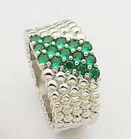 [ミロ] ペルレ ダイヤモンド リング、5列ダイヤモンド・セット デザイン