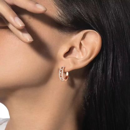 [Miro ]Diamond Pave_フープピアス ムーブ