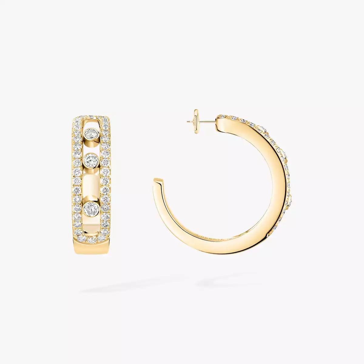 [Miro ]Diamond Pave_フープピアス ムーブ