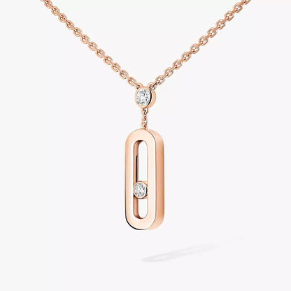 [Miro ] Move Uno Gold Diamond Long Necklace