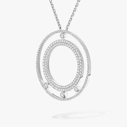 [Miro ]Move Romane Long Pave_-Set Diamond Necklace