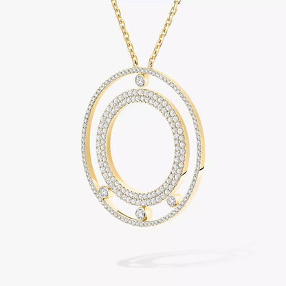 [Miro ]Move Romane Long Pave_-Set Diamond Necklace
