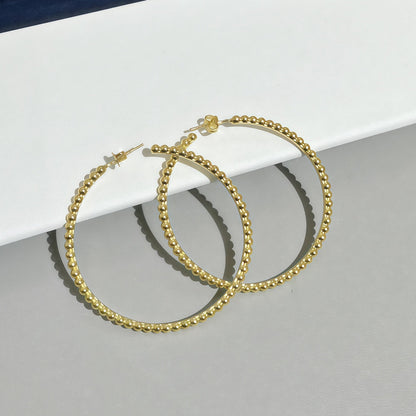 [Miro ]  SMOOTH BEAD STUD EARRINGS