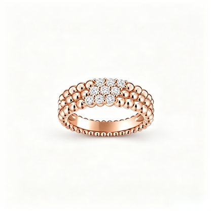 [Miro ]  THREE-ROW DIAMOND RING