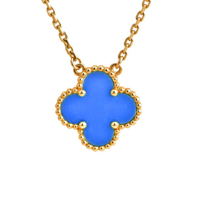 Miro CLOVER 15MM ブルーアゲートネックレス