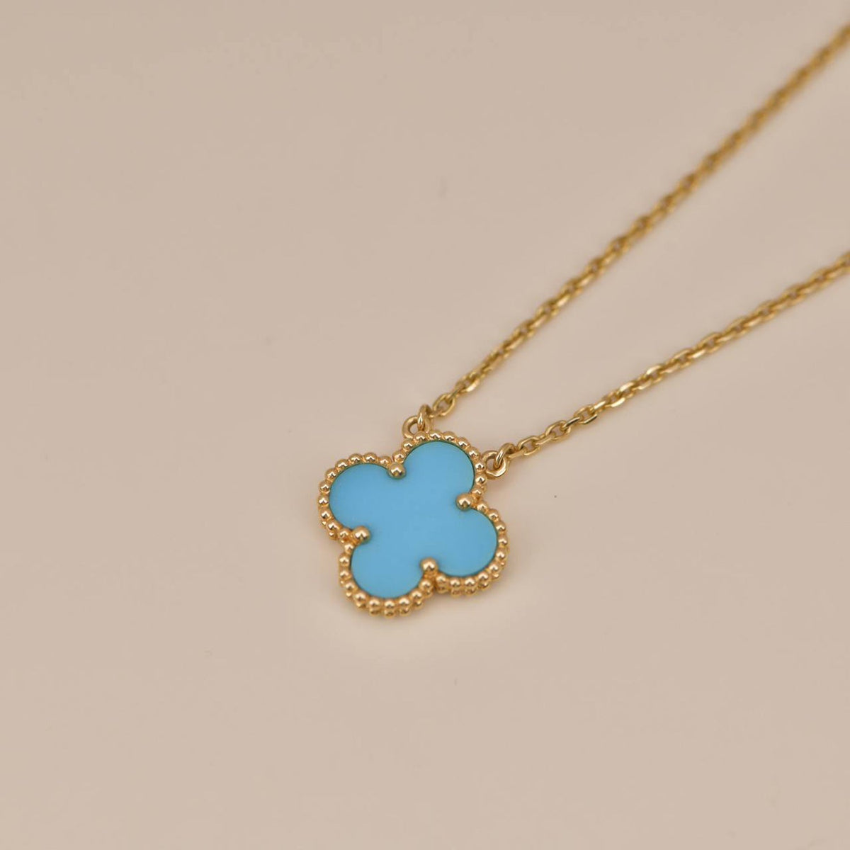 Miro CLOVER 15MM VINTAGE TURQUOISE NECKLACE