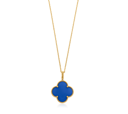 Miro CLOVER 25MM NECKLACE TURQUOISE ROSE GOLD