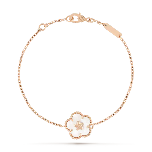 Miro LUCKY WHITE MOP PLUM BLOSSOM  BRACELET