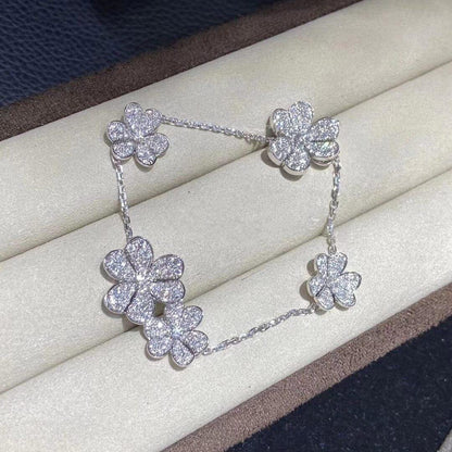 Miro FRIVOLE SILVER 5 FLOWERS BRACELET