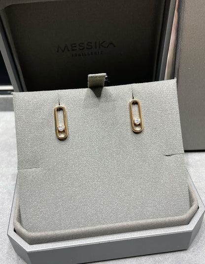 [Miro ]MOVE UNO SMALL 1 DIAMOND EARRINGS