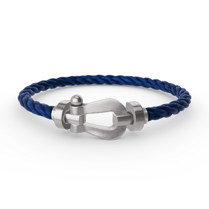 Miro FORCE LARGE HORSESHOE NO DIAMOND BRACELET SILVER