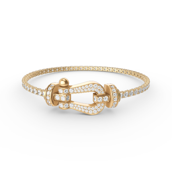 Miro FORCE  LARGE HORSESHOE FULL DIAMOND TENNIS BRACELET